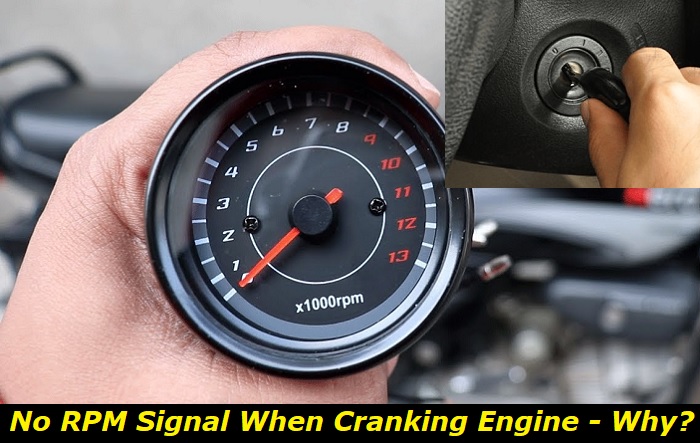 no rpm signal when cranking engine